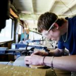 Lavorazione del legno al Camp Eagle Hill