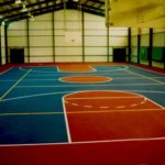 Il campo da basket del Camp Eagle Hill