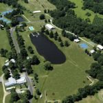 Una vista aerea del Camp Eagle Hill