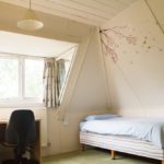 Una stanza da letto del residence del Lucy Cavendish College 