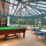 La veranda Oldham Hall del Lucy Cavendish College 