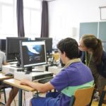 Il computer lab del Juniors Ferrières campus della scuola CERAN