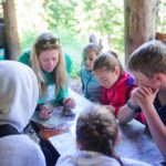 I bambini durante una lezione al Altitude Summer Camps a Verbier, Swvizzera
