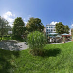 Caffetteria e giardino della scuola GLS Berlin 