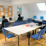 Il computer lab della scuola Globe English Centre a Exeter