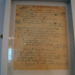 Una bozza del testo di "Lucy in the Sky With Diamonds" dei Beatles a LILA