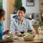 La cena in una famiglia executive della LSI Portsmouth 