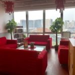 La lounge della scuola Hutong Pechino