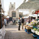 Un mercato all'aperto, Cambridge, UK