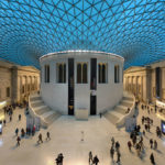 All'interno del British Museum di Londra, Regno Unito