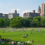 La Sheep Meadow a Central Park, New York, Stati Uniti