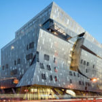 Un'esempio di architettura moderna a New York, Stati Uniti