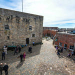 Il cortile all'interno dell' Castello Southsea a Portsmouth