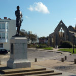 La statua dell'ammiraglio Nelson a Portsmouth