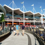 Il ponte di Gunwharf Quays a Portsmouth