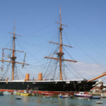 La HMS Warrior all'Historic Dockyard di Portsmouth