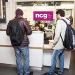 La reception della scuola New College Group Manchester