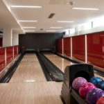 L'area bowling del residence studentesco Lambert and Fairfield Hall