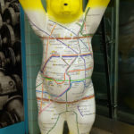 Orso di Berlino con la mappa della U-Bahn
