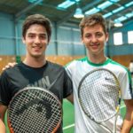 More Than English summer school students on a tennis "Get Ahead" study option