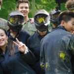 More Than English summer school students play paintball