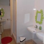 More Than English summer school Tree House residential accommodation bathroom