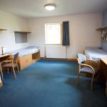 A double bedroom in the Whitgift Summer School residential accommodation