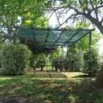 The garden area at Casal Cerqueto