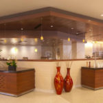 Condiment Bar and Seating Area at FEAST at Rieber