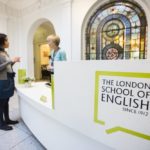 London School of English, Holland Park school reception