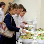 London School of English, Holland Park school buffet style cafeteria