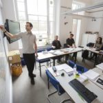 London School of English, Holland Park school students in the classroom