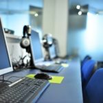 London School of English, Holland Park school computer room