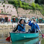 Gli studenti della scuola Globe English Centre in barca