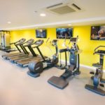 La palestra all'interno degli appartamenti dello studente Newcastle 1 