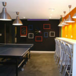 L'area con i giochi da tavolo del monolocale di LILA