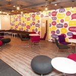 La sala relax della scuola New College Group Manchester