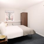 Una stanza doppia del residence studentesco Lambert and Fairfield Hall