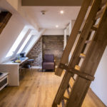 La mansarda maisonette dell'Oderberger Hotel nel Campus della GLS  