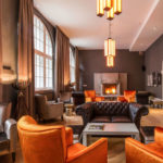 Il bar dell'Oderberger Hotel nel Campus della GLS