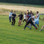 Gli studenti della Bede's Summer School University of Sussex giocano a rugby