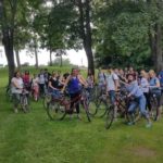 Gli studenti della scuola Collegium Palatinum-IH Heidelberg in bici