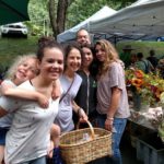 Asheville student and host family go to the farmers market