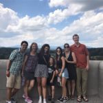 Asheville student and host family go hiking