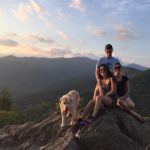 Asheville student and host family go hiking