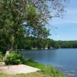 Twin Lakes a Elizaville, stato di New York, vicino Camp Eagle Hill