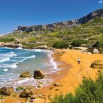 Una spiaggia bellissima a Gozo, Malta