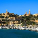 Il porto di Mgarr sulla piccola isola di Gozo, 