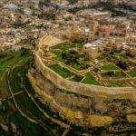 Una vista panoramica della cittadella, Victoria, Gozo, Malta.