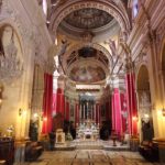 The interior of the Cathedral of Assumption inside the citadel in Victoria, Gozo, Malta